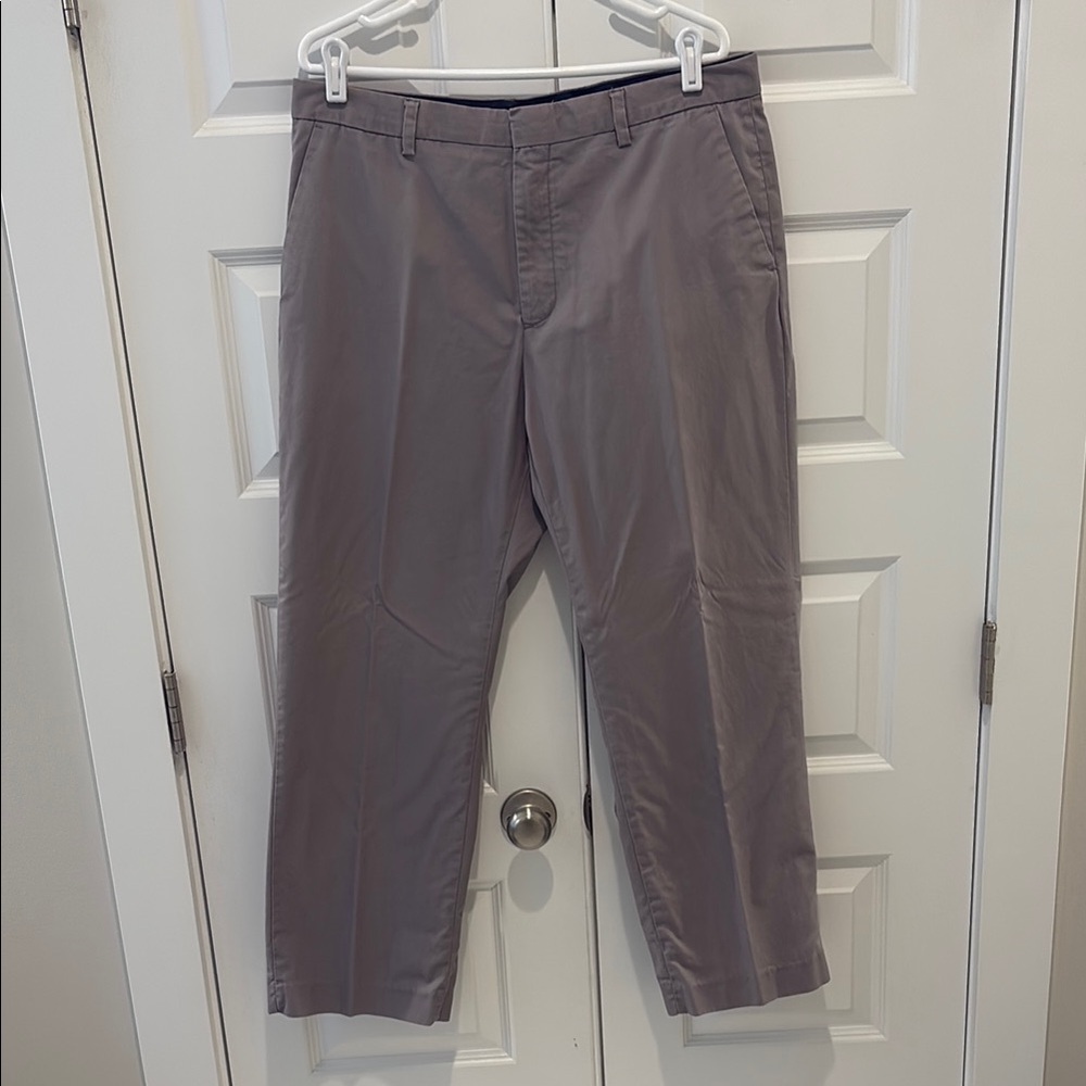 Banana republic - mens grey non-iron tailored fit dress pants 36x30